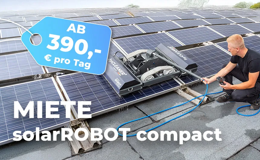 Preisschild Miete solarROBOT compact