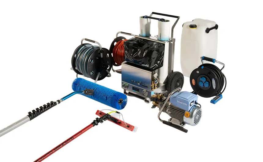 Various hyCLEANER Hand Brush Systems